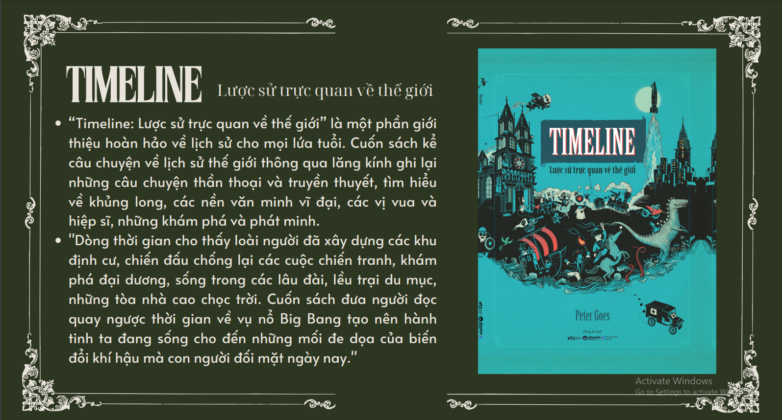 Timeline trực quan sinh động